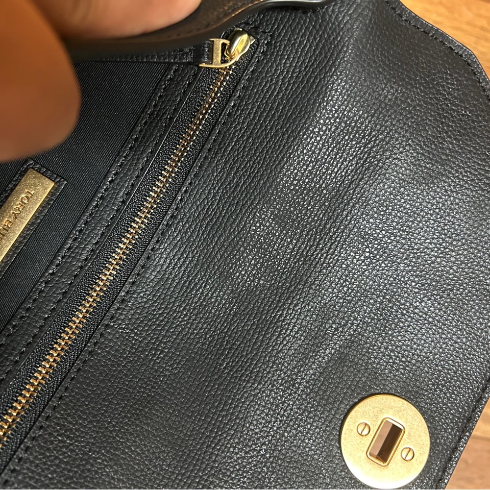 Tory Burch Black Leather Clutch - Picture 5 of 6